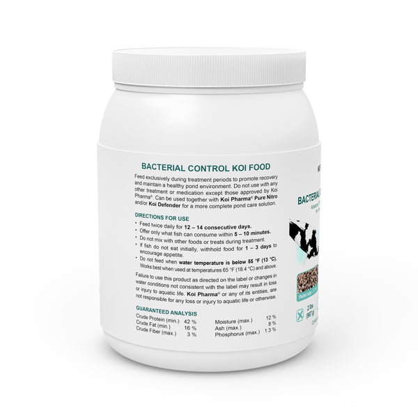 Bacterial Control Koi Food by KOI PHARMA® - Bacterial Disease Neutralizer