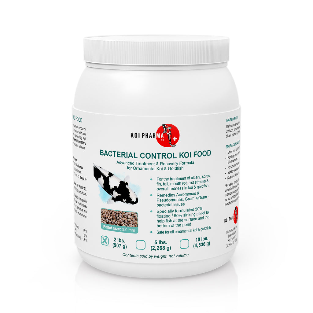 Bacterial Control Koi Food by KOI PHARMA® - Bacterial Disease Neutralizer
