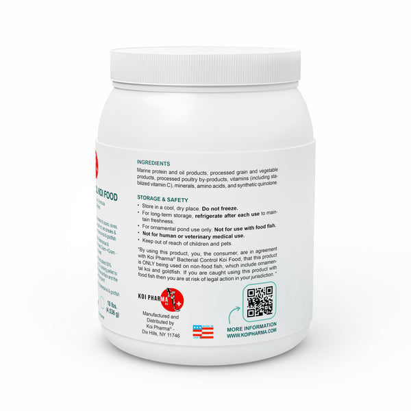 Bacterial Control Koi Food by KOI PHARMA® - Bacterial Disease Neutralizer