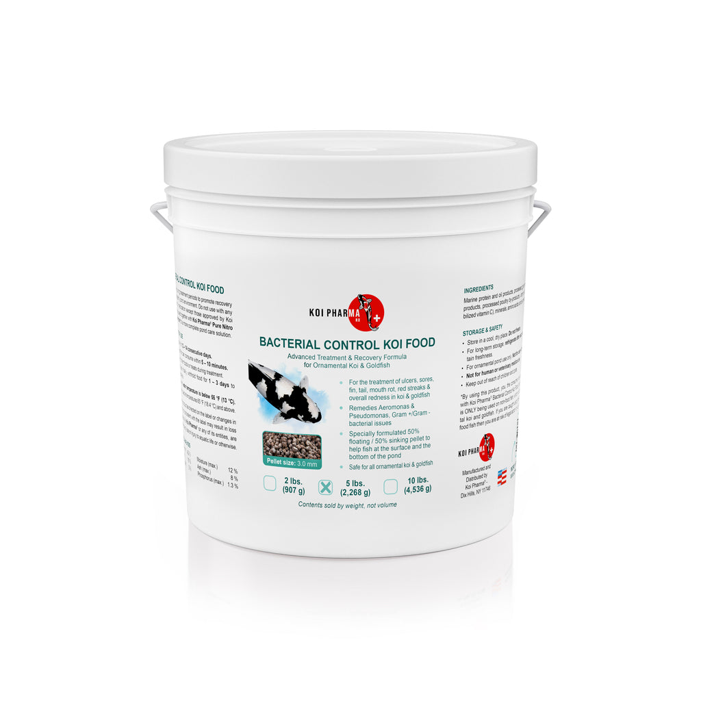 Bacterial Control Koi Food by KOI PHARMA® - Bacterial Disease Neutralizer