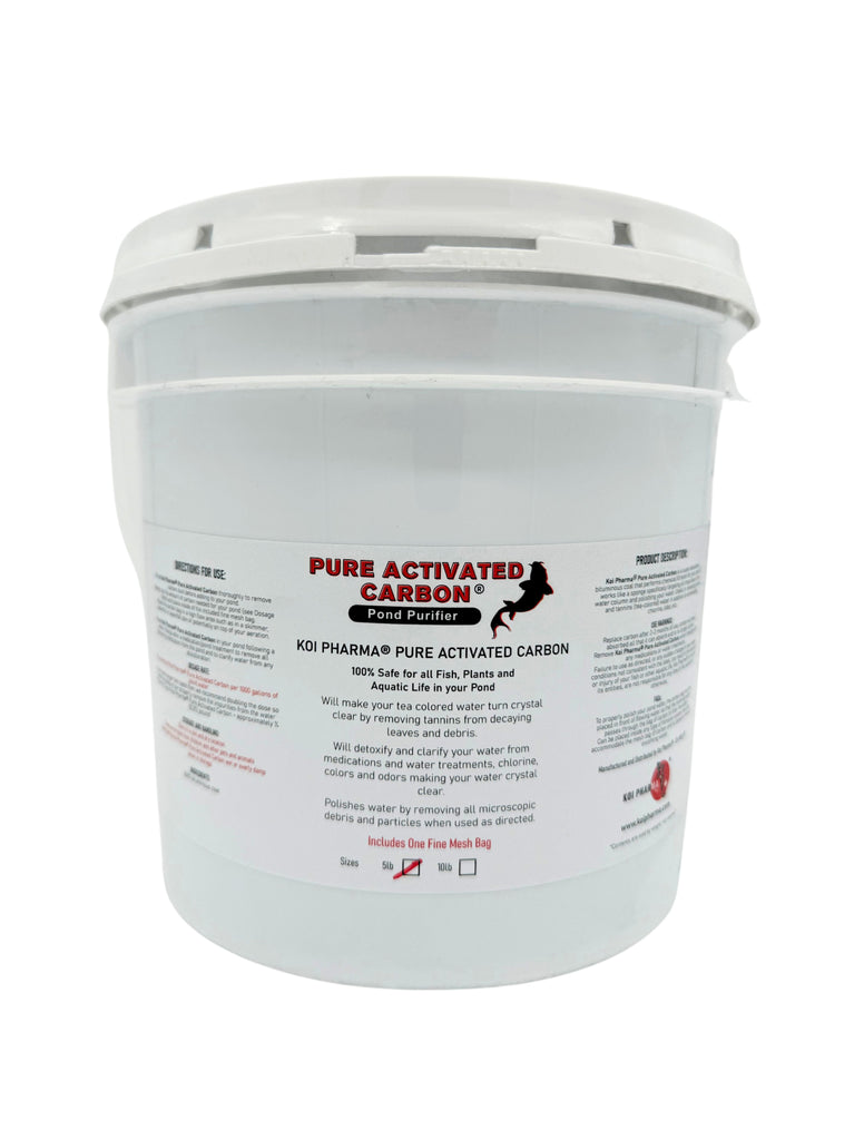 KOI PHARMA® Pure Activated Carbon Pond Purifier - Crystal Clear Water Solution