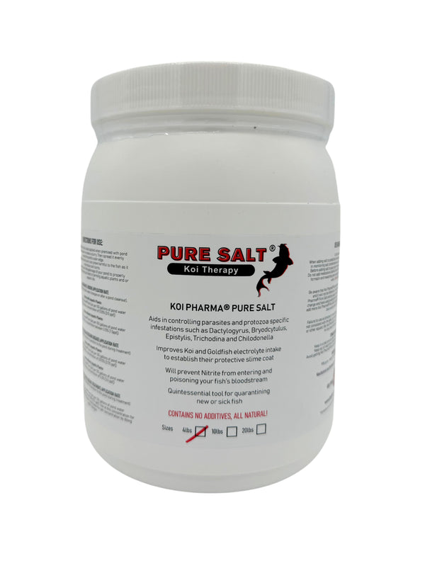 Pure Salt Koi Therapy - All-Natural Parasite and Protozoa Control Koi Salt Treatment