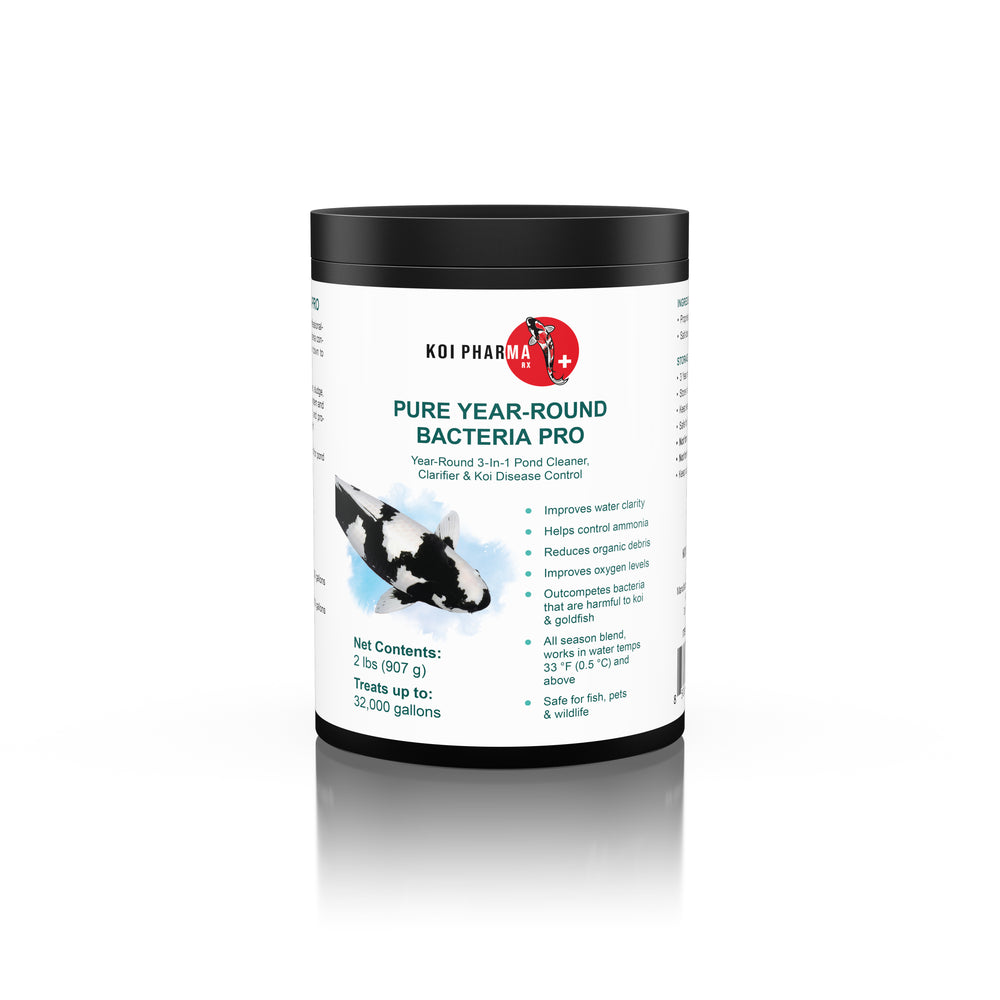 Pure Year-Round Bacteria Pro -- 3-In-1 Pond Cleaner, Clarifier & Koi Disease Control