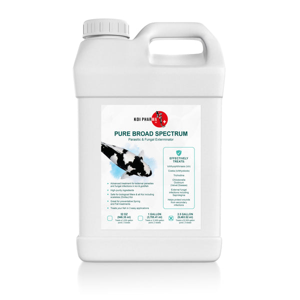 Pure Broad Spectrum Parasitic & Fungal Exterminator - Koi Fish Parasite Treatment
