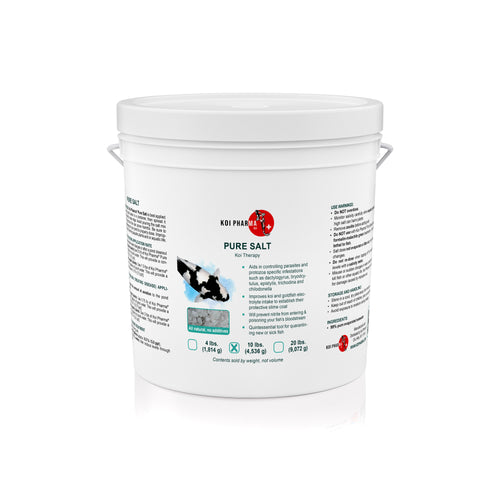 Pure Salt Koi Therapy - All-Natural Parasite and Protozoa Control Koi Salt Treatment