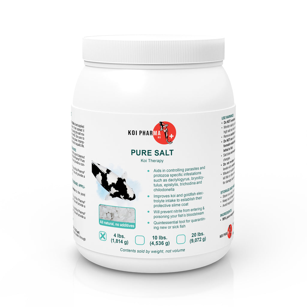 Pure Salt Koi Therapy - All-Natural Parasite and Protozoa Control Koi Salt Treatment