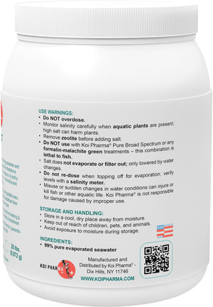 Pure Salt Koi Therapy - All-Natural Parasite and Protozoa Control Koi Salt Treatment