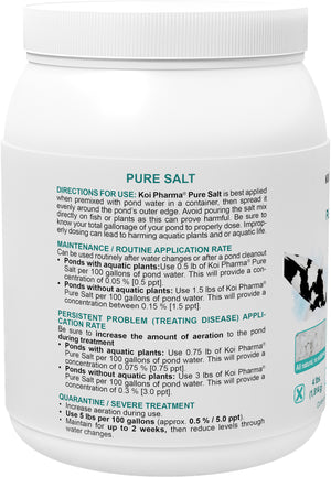 Pure Salt Koi Therapy - All-Natural Parasite and Protozoa Control Koi Salt Treatment